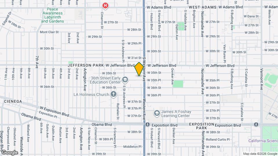 1723 W 35th Pl, Unit 1723 Map and Location Details