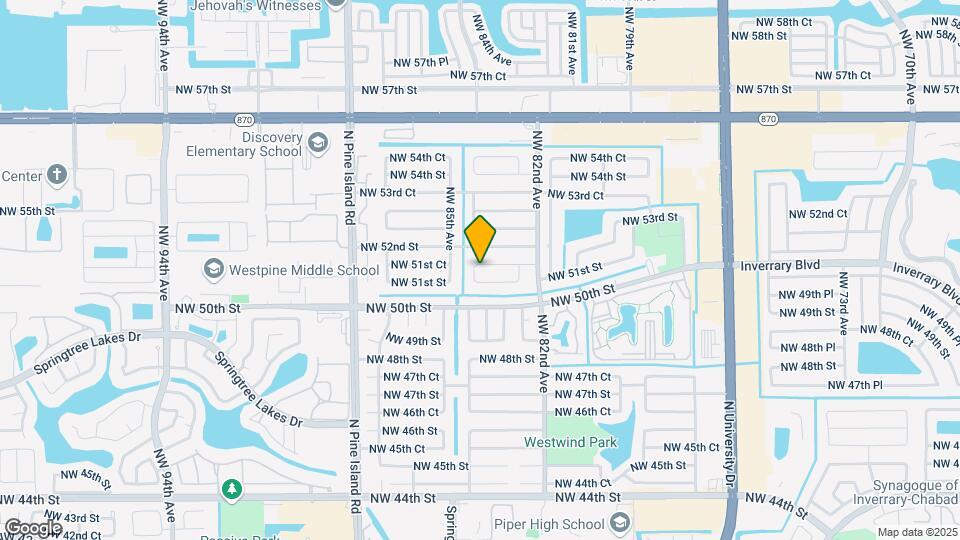 8340 NW 51st Ct Map and Location Details