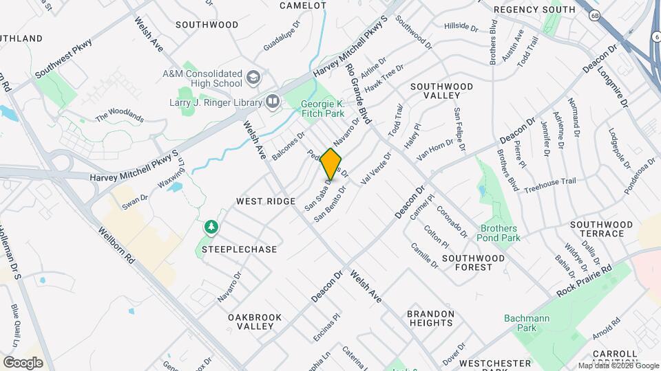 814 San Saba Dr Map and Location Details