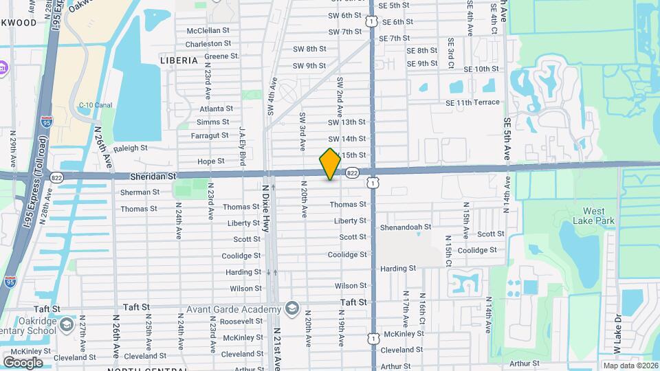 1919 Sherman St Map and Location Details