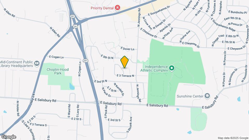 341 N Downey Ave Map and Location Details