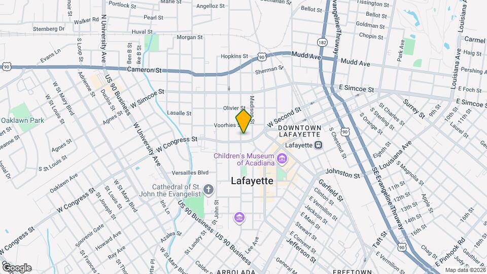 623 Lafayette St Map and Location Details