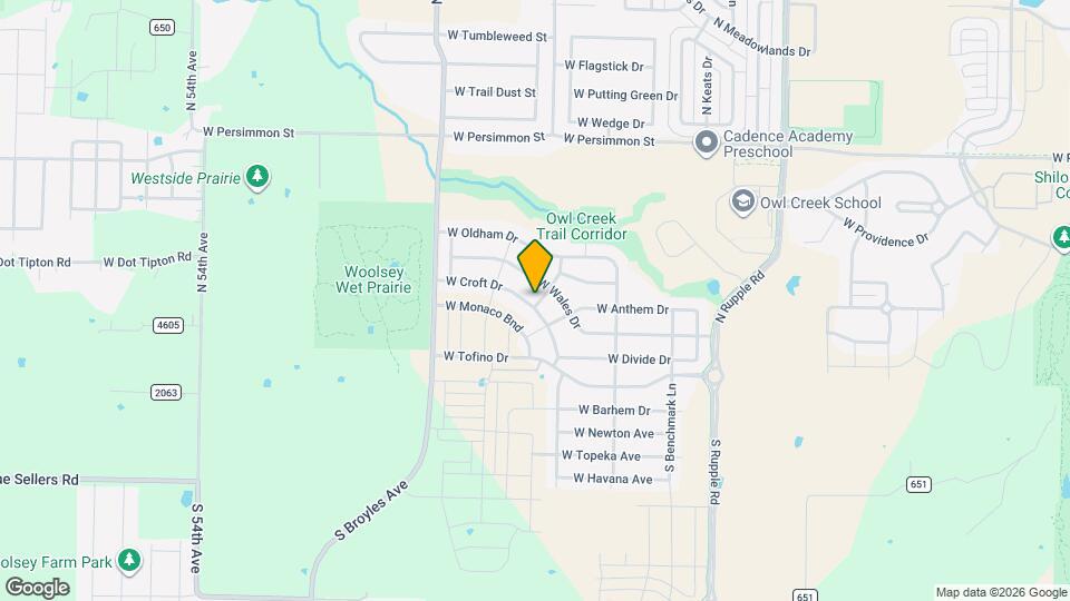 4636 W Croft Dr Map and Location Details