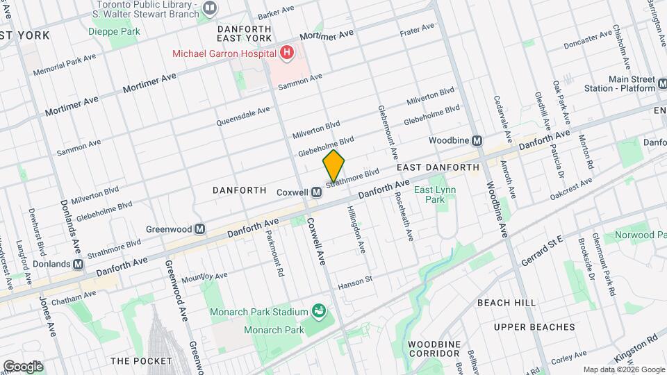 373 Strathmore Blvd Map and Location Details