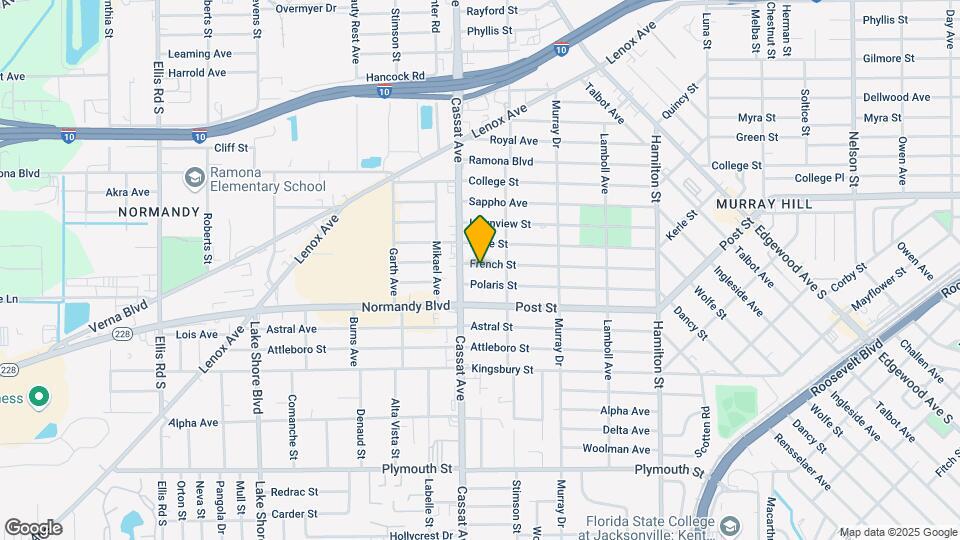 4832 French St Map and Location Details
