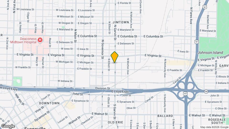 519 E Michigan St Map and Location Details