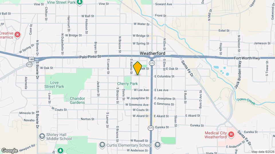 201 1/2 W Columbia St Map and Location Details