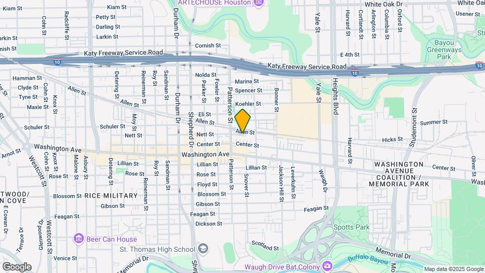 1130 Patterson St Map and Location Details
