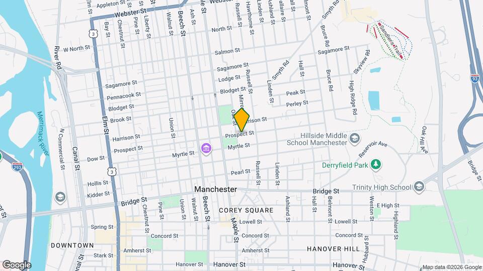 213 Prospect St Map and Location Details