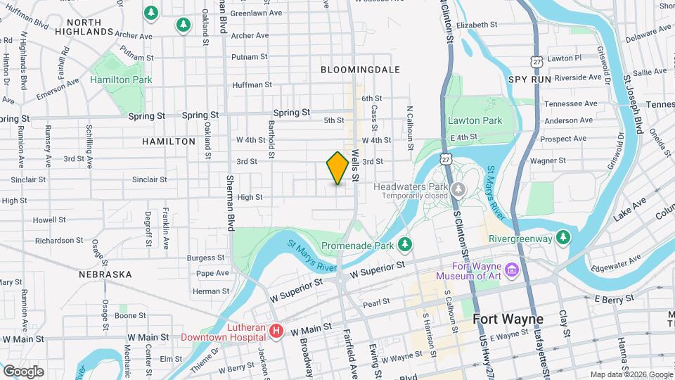 1208 Marion St Map and Location Details