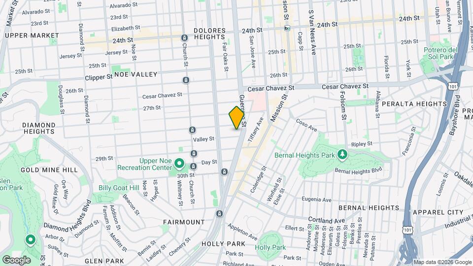 28 Valley St Map and Location Details