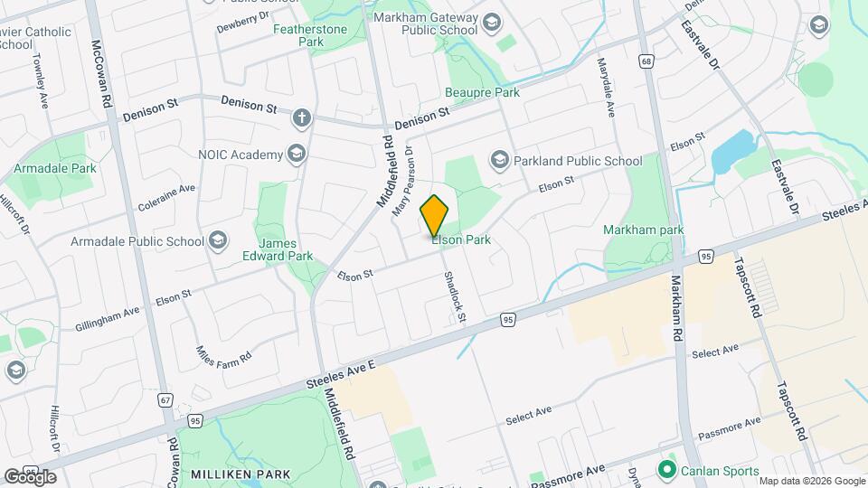 160 Elson St Map and Location Details