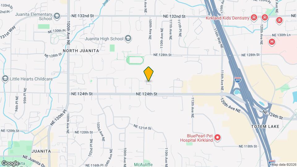 12510 109th Ct NE, Unit E304 Mapa y Detalles de la Ubicación