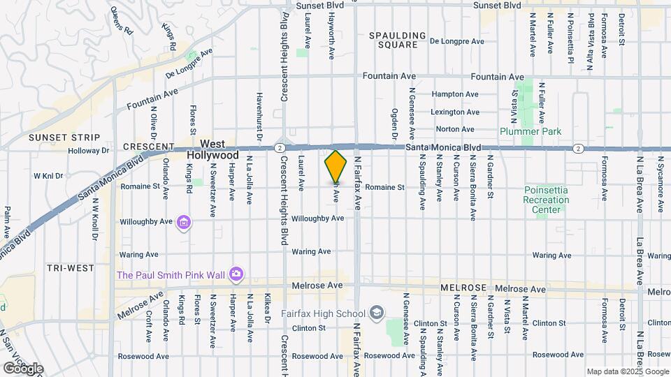 1023 Hayworth Ave Map and Location Details