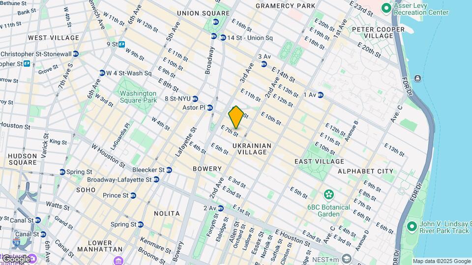 37-39 E 7th St Mapa y Detalles de la Ubicación
