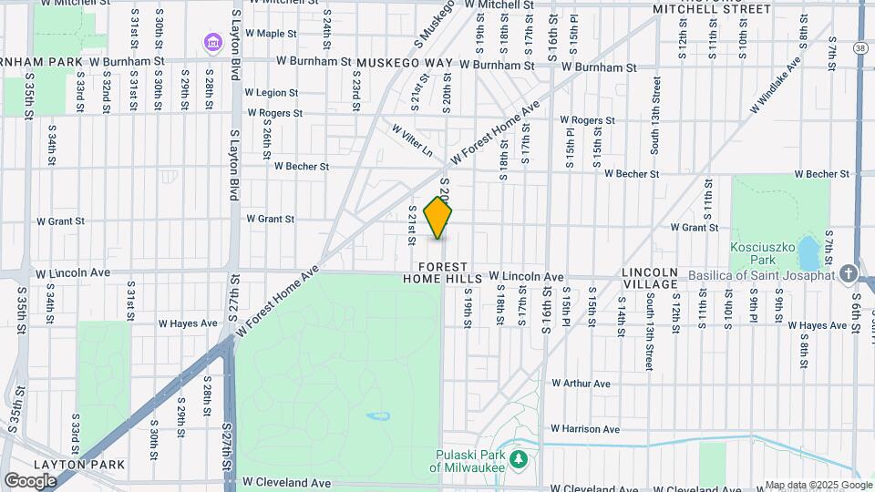 2235 S 20th St Map and Location Details