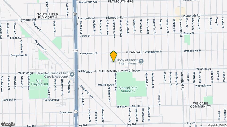9561 Grandmont Ave Map and Location Details