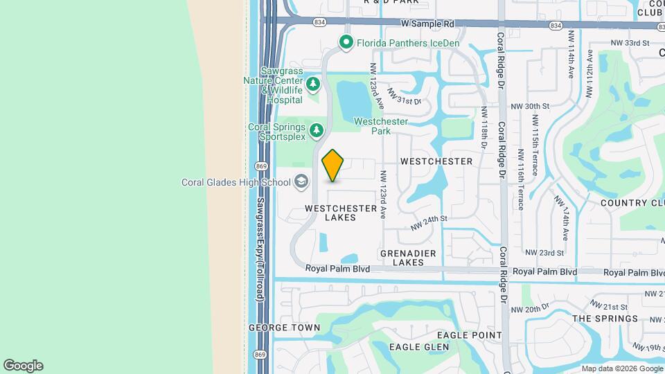 12361 NW 26th St Map and Location Details