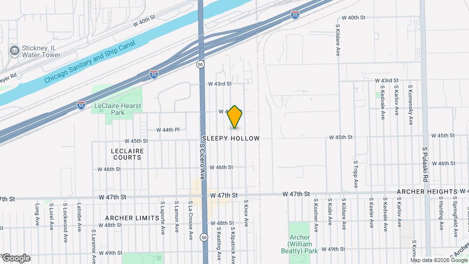4441 S Kilpatrick Ave Mapa y Detalles de la Ubicación
