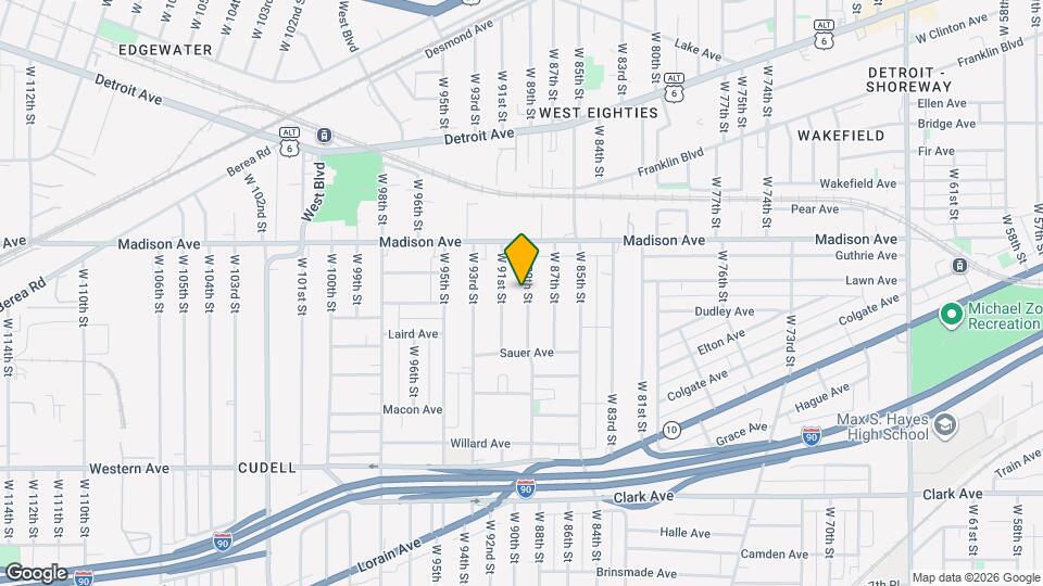 2052 W 89th St Map and Location Details