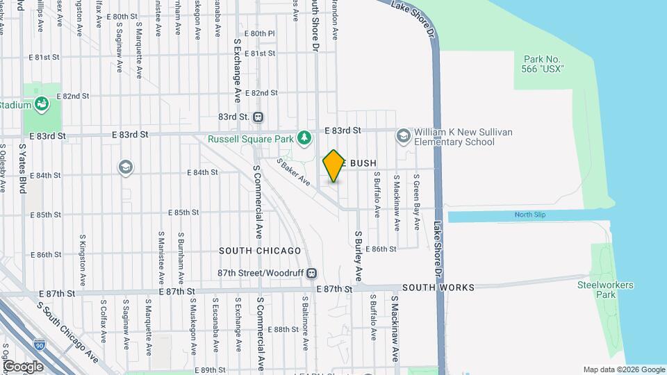 8426 S Brandon Ave Map and Location Details