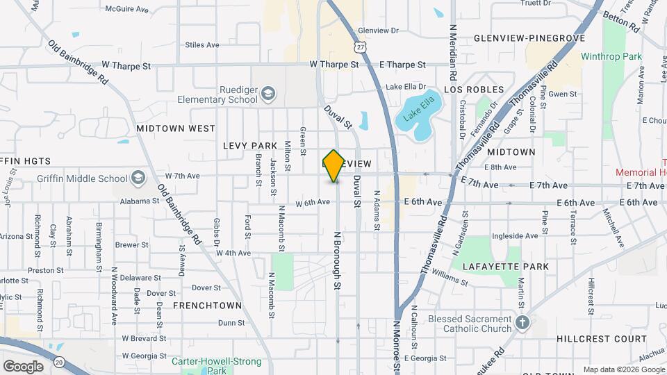 1318 N Bronough St Map and Location Details
