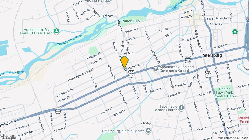 801 Hinton St Map and Location Details