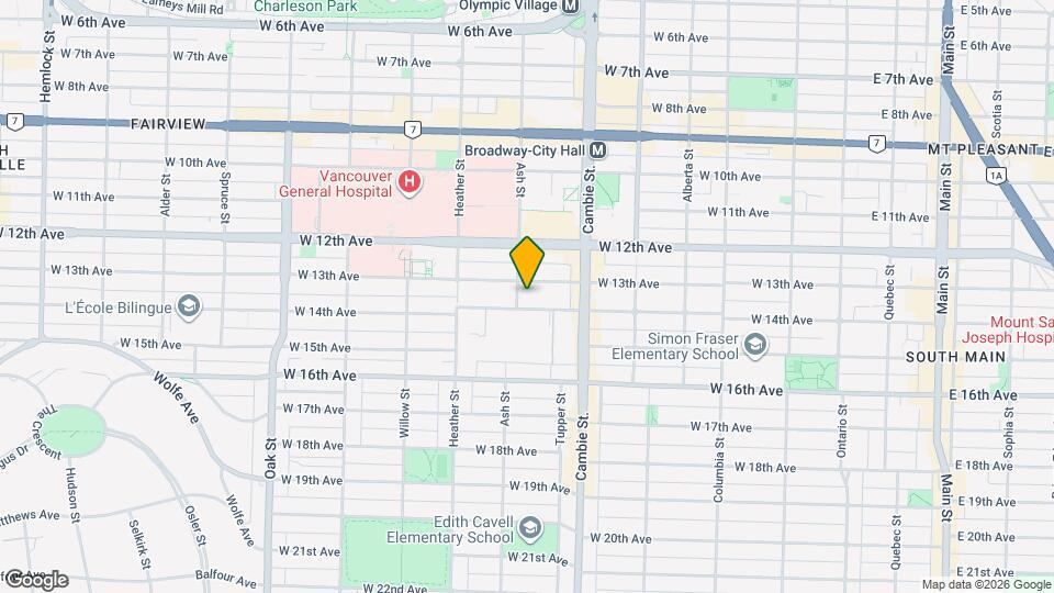 2920 Ash St Map and Location Details