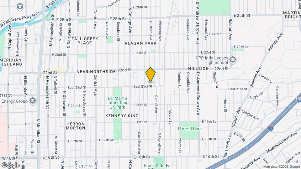 816 East 21st St Map and Location Details