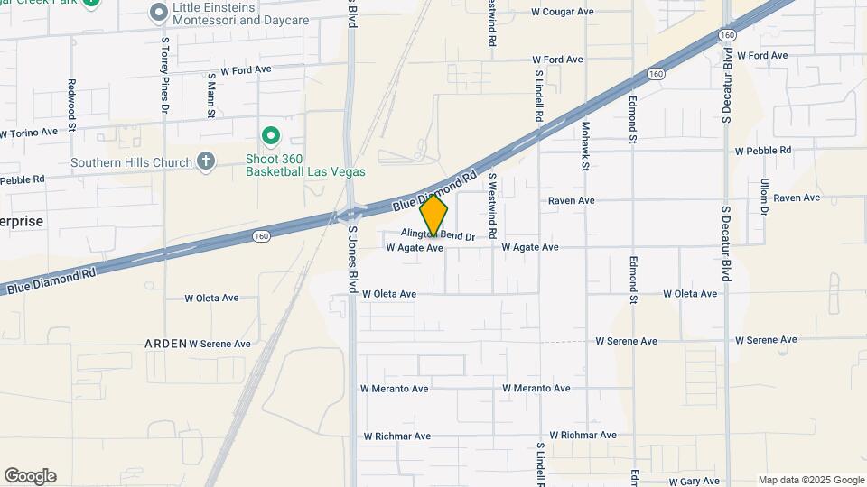 5838 W Agate Ave Map and Location Details