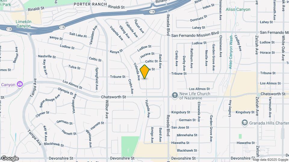 10801 Viking Ave Map and Location Details