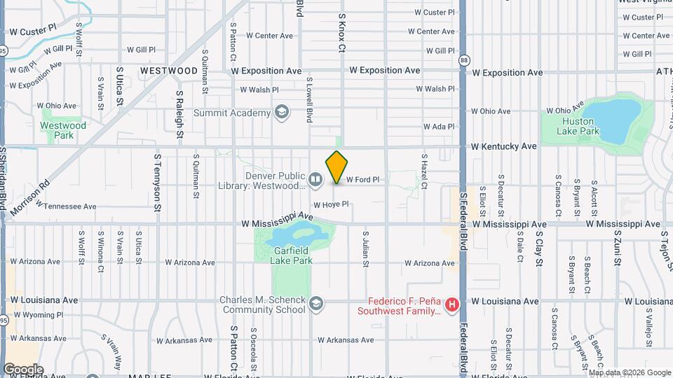 3490 W Tennessee Ave Map and Location Details