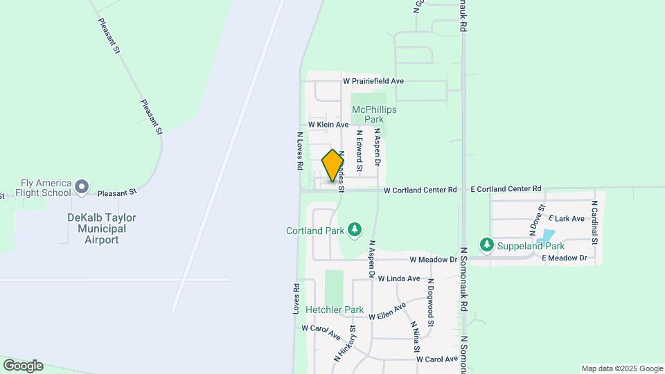 215 W Cortland Center Rd Map and Location Details