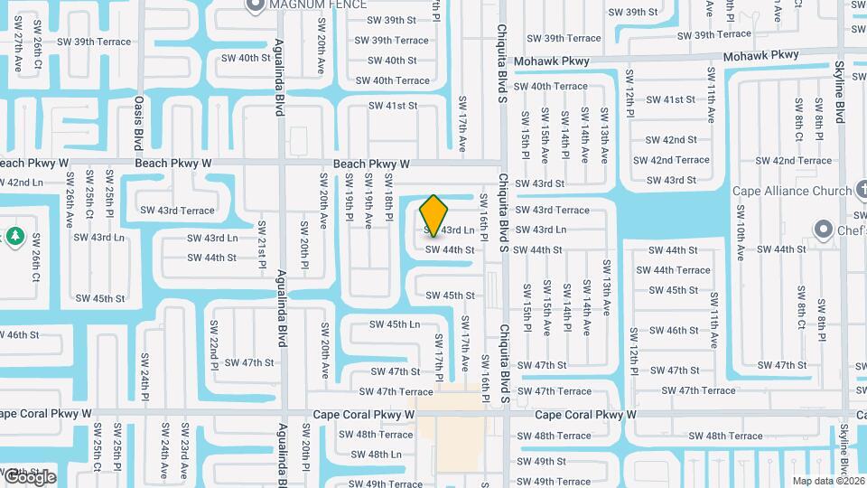 1721 SW 44th St Mapa y Detalles de la Ubicación