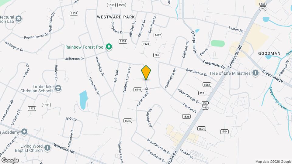 1 Rainbow Forest Dr Map and Location Details