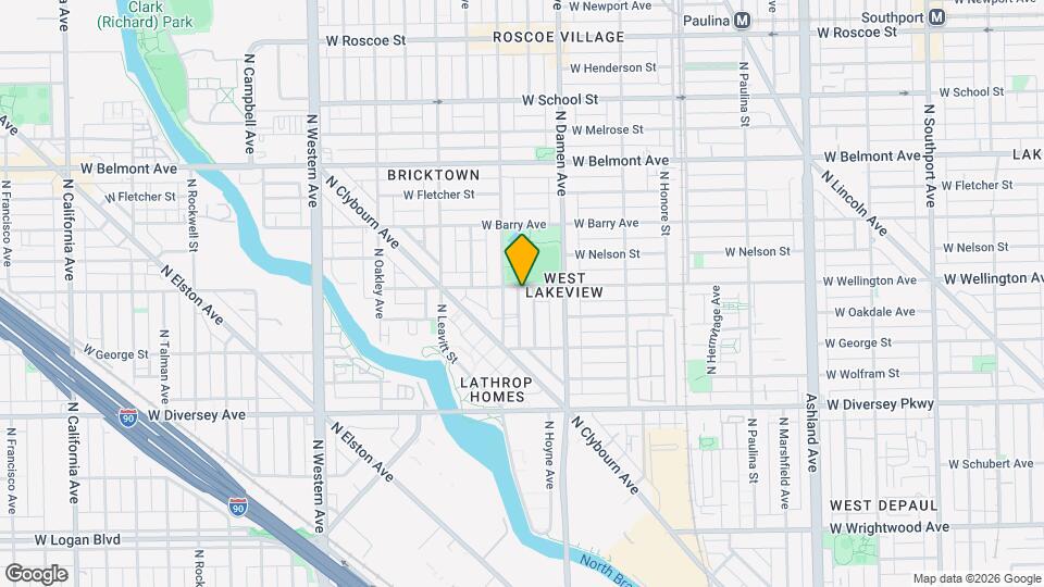 2043 W Wellington Ave, Unit #G Map and Location Details