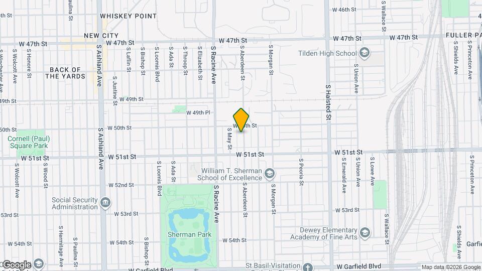 5016 S Aberdeen St Map and Location Details
