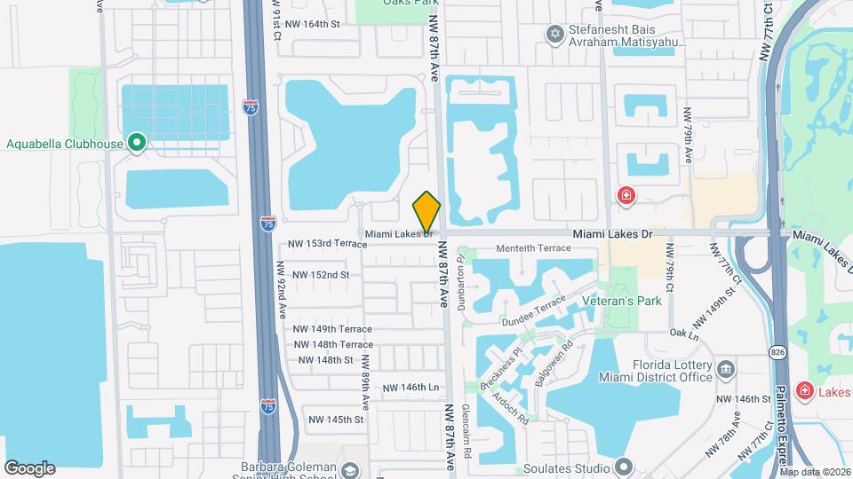 8731 NW 153rd Terrace Map and Location Details