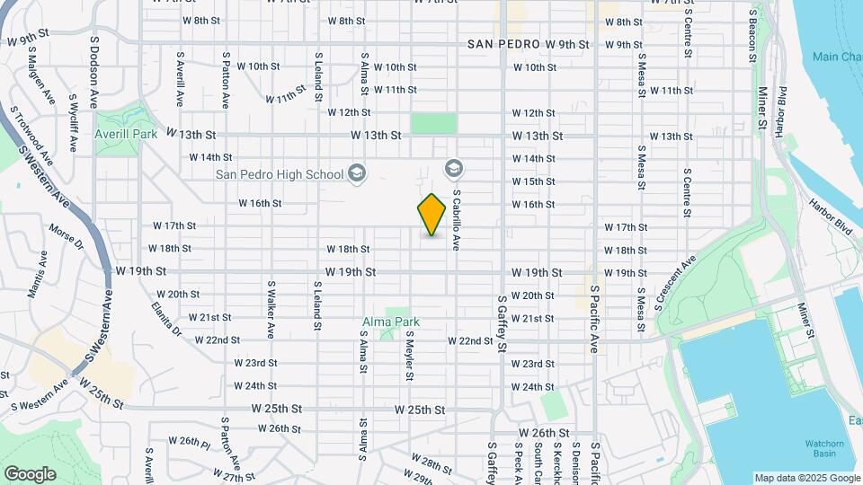 852 W 18th St Map and Location Details