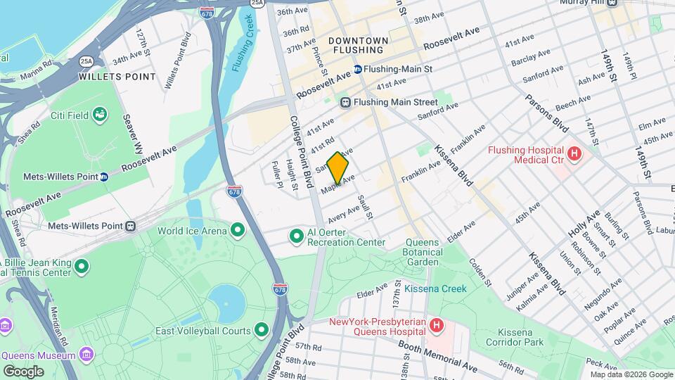 132-36 Maple Ave Map and Location Details