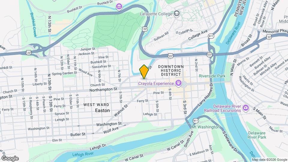 26 N 6th St Map and Location Details