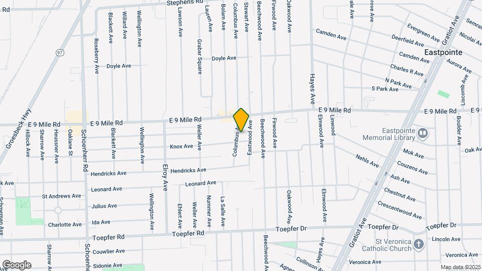 22376 Columbus Ave Map and Location Details