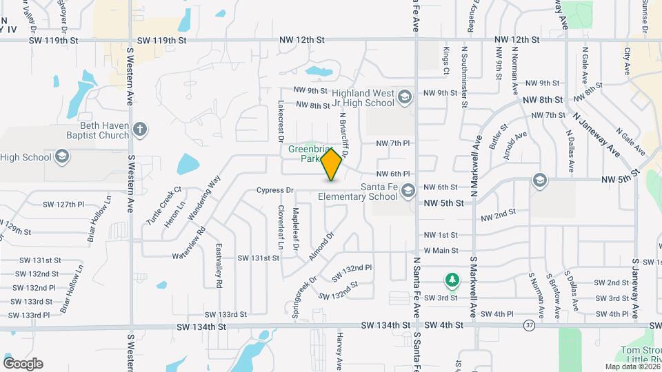 217 Cypress Dr Map and Location Details