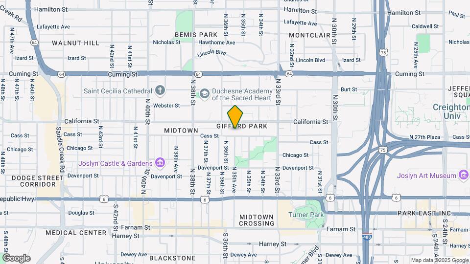 3524 Cass St Map and Location Details