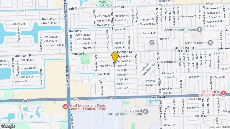 7591 Pierce St Map and Location Details