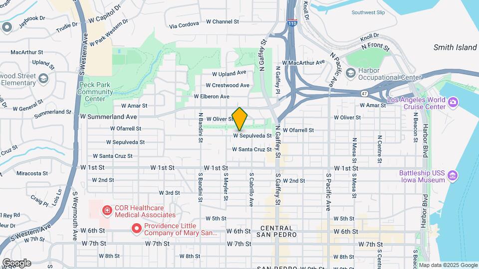 846 1/2-842 W Sepulveda St Map and Location Details
