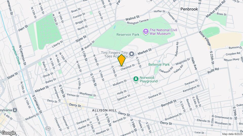 1936 Chestnut St Map and Location Details