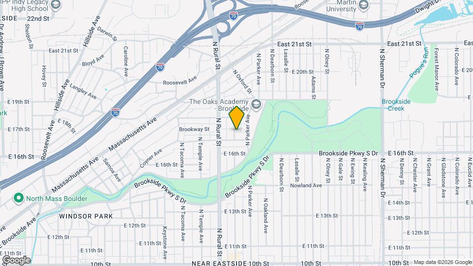 1715 N Oxford St Map and Location Details