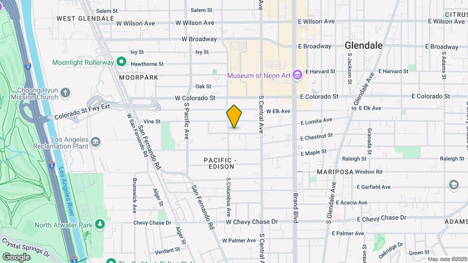 355 W Lomita Ave Mapa y Detalles de la Ubicación