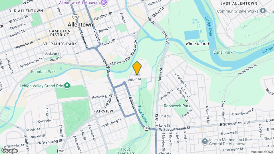 403 Auburn St Map and Location Details